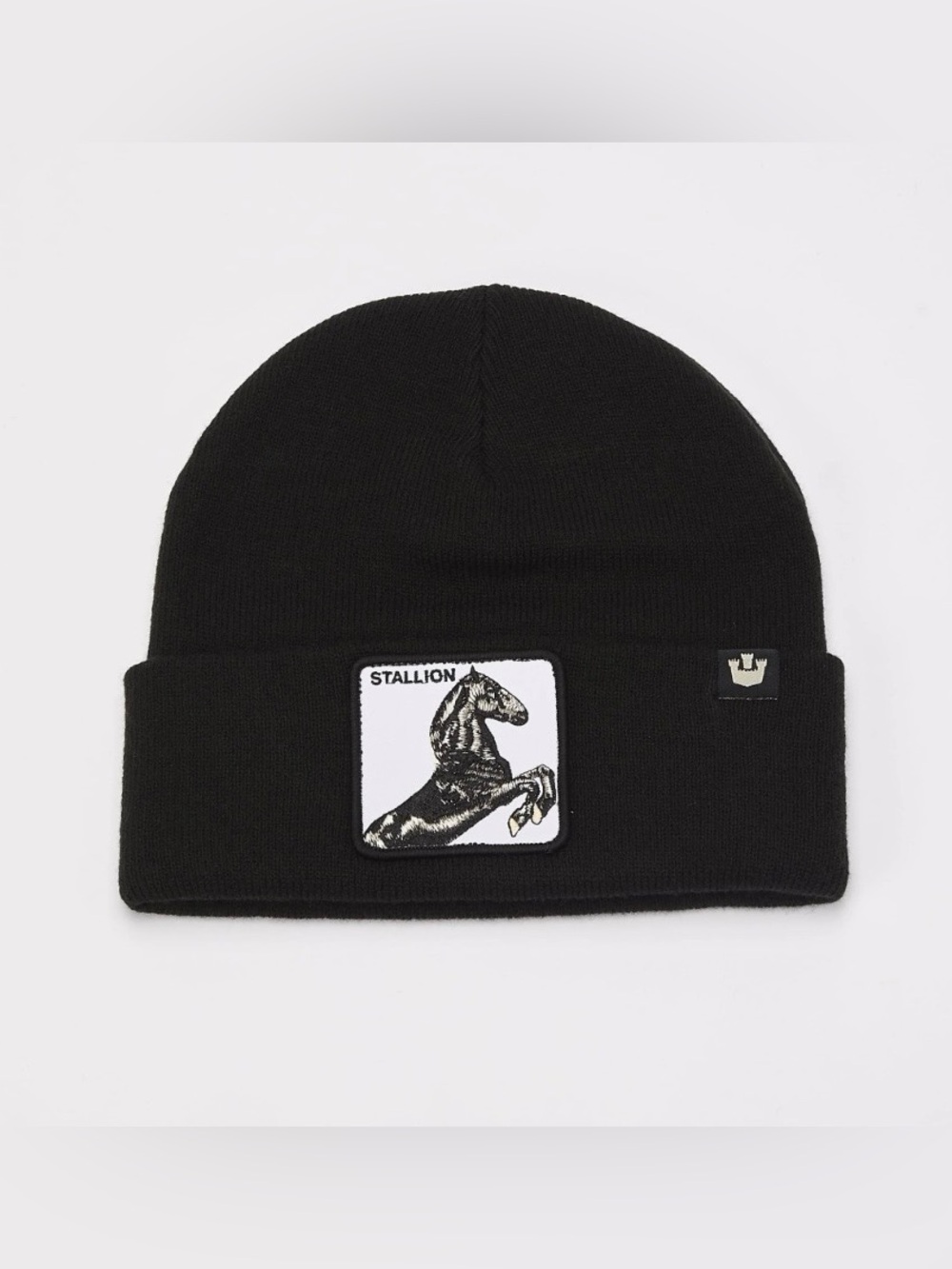 Goorin Bros Black Stallion Knit Beanie Hat, Black, NWOT, One Size Unisex
